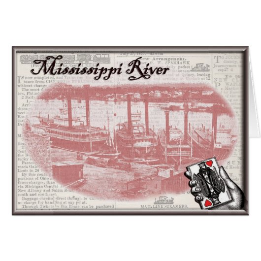 Steamboat Gambling Cards (Front Horizontal)
