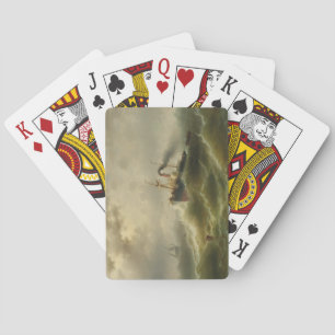 Steamboat in a Storm on the North Sea Poker Cards