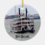 Steamboat On The Mississippi River Ceramic Ornament at Zazzle