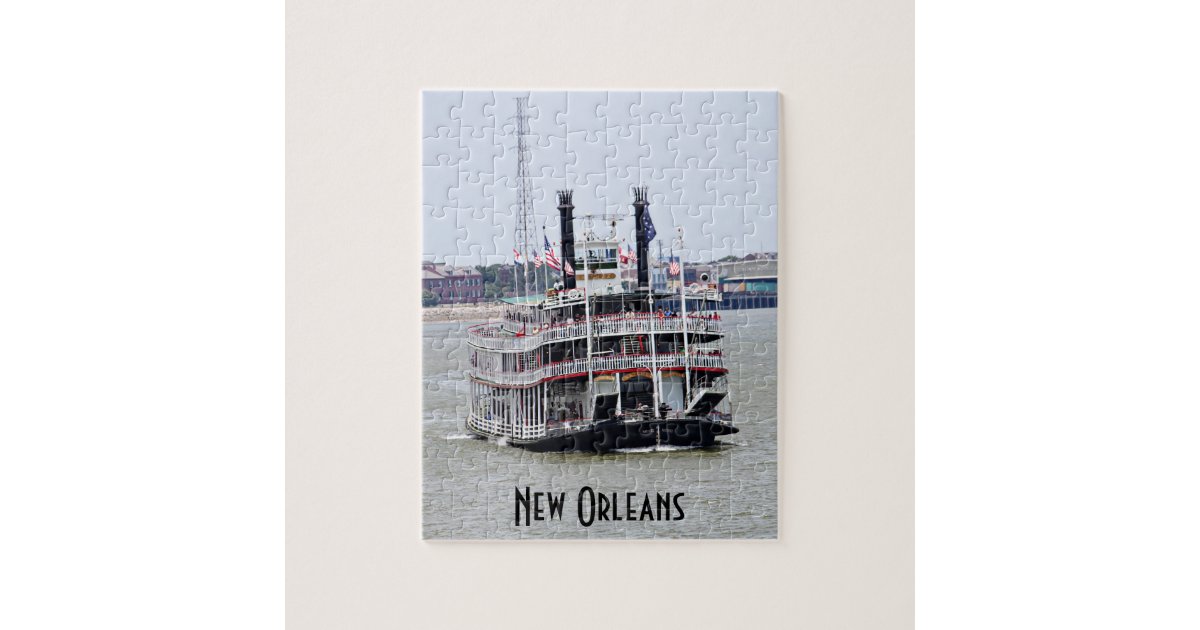 Mississippi River To The Mississippi River Crossword Clue Steamboat on the Mississippi River Jigsaw Puzzle | Zazzle.com