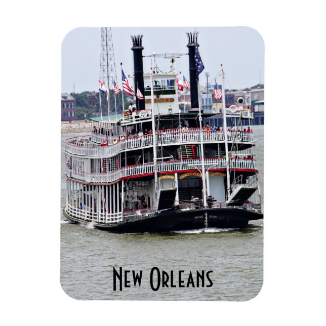 Steamboat on the Mississippi River Magnet (Vertical)