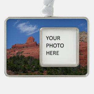 Steamboat Rock in Sedona Arizona Photography Christmas Ornament