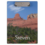 Steamboat Rock in Sedona Arizona Photography Clipboard