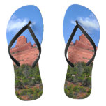 Steamboat Rock in Sedona Arizona Photography Flip Flops