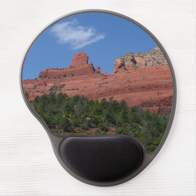 Steamboat Rock in Sedona Arizona Photography Gel Mouse Pad (Front)