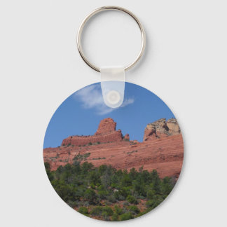 Steamboat Rock in Sedona Arizona Photography Keychain