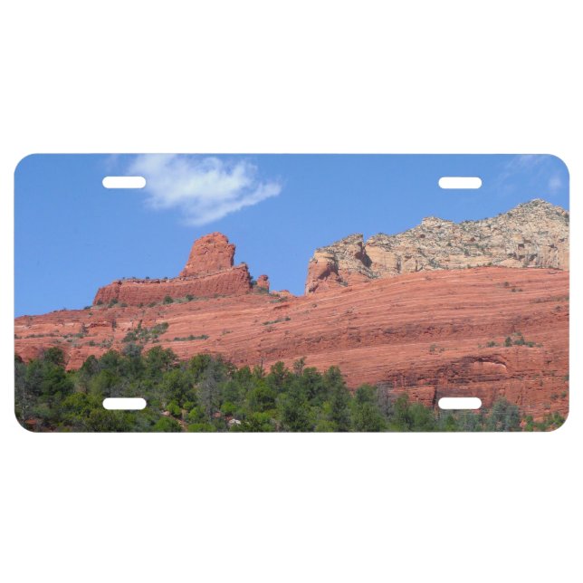 Steamboat Rock in Sedona Arizona Photography License Plate (Front)