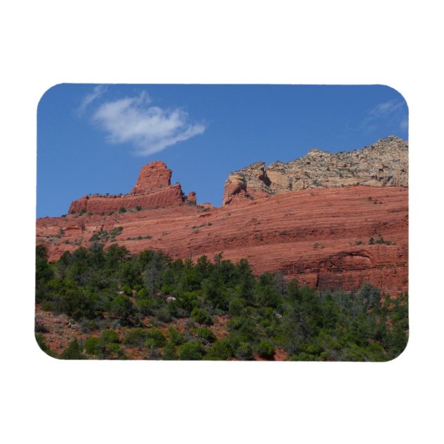 Steamboat Rock in Sedona Arizona Photography Magnet (Horizontal)