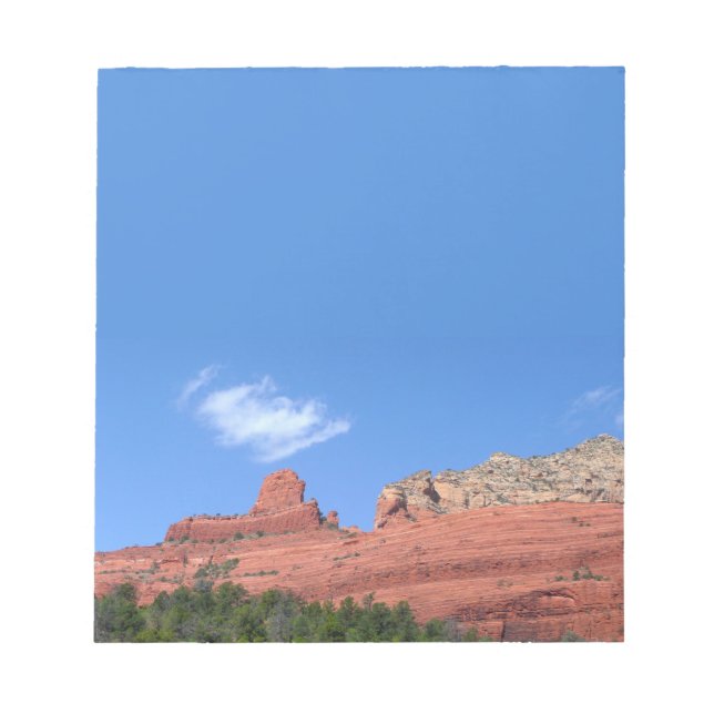 Steamboat Rock in Sedona Arizona Photography Notepad (Front)
