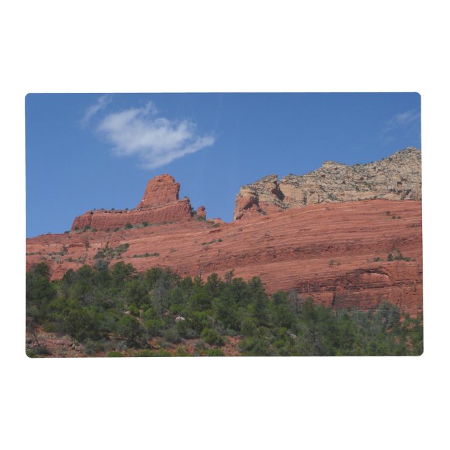 Steamboat Rock in Sedona Arizona Photography Placemat (Front)