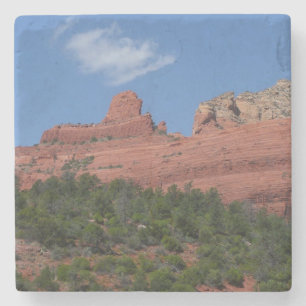 Steamboat Rock in Sedona Arizona Photography Stone Coaster