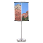 Steamboat Rock in Sedona Arizona Photography Table Lamp (Back)
