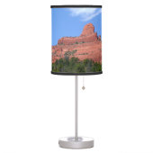Steamboat Rock in Sedona Arizona Photography Table Lamp (Left)