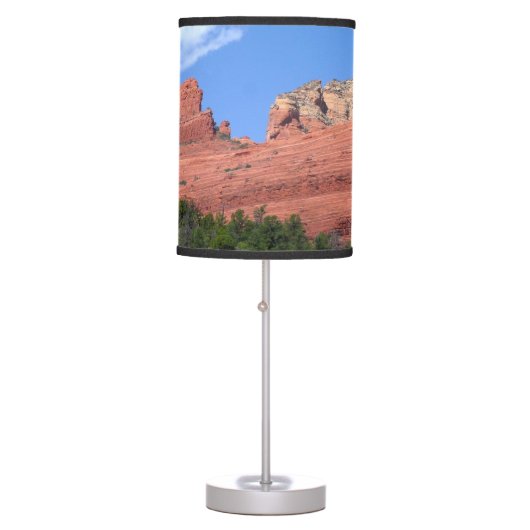 Steamboat Rock in Sedona Arizona Photography Table Lamp (Front)