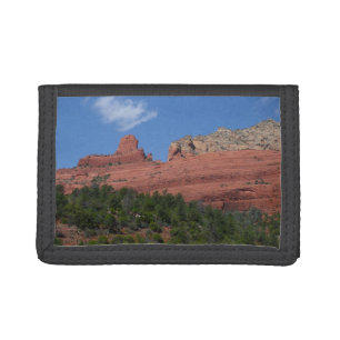 Steamboat Rock in Sedona Arizona Photography Trifold Wallet