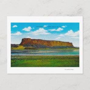 Steamboat Rock, Upper Grand Coulee Dam Postcard