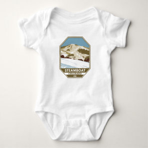 Steamboat Ski Area Winter Colorado Baby Bodysuit