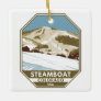Steamboat Ski Area Winter Colorado Ceramic Ornament