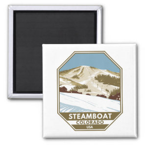 Steamboat Ski Area Winter Colorado Magnet