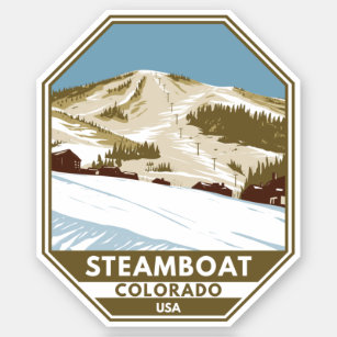 Steamboat Ski Area Winter Colorado Sticker