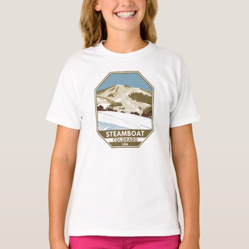 Steamboat Ski Area Winter Colorado T_Shirt