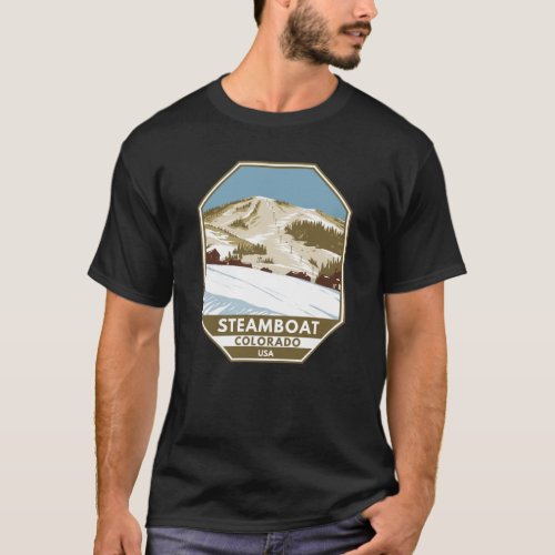 Steamboat Ski Area Winter Colorado T_Shirt