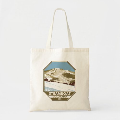 Steamboat Ski Area Winter Colorado Tote Bag