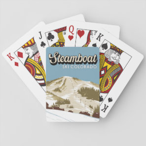 Steamboat Ski Area Winter Colorado Vintage Playing Cards
