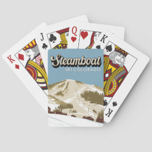 Steamboat Ski Area Winter Colorado Vintage Poker Cards