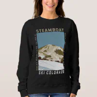 Steamboat Ski Area Winter Colorado Vintage Sweatshirt | Zazzle