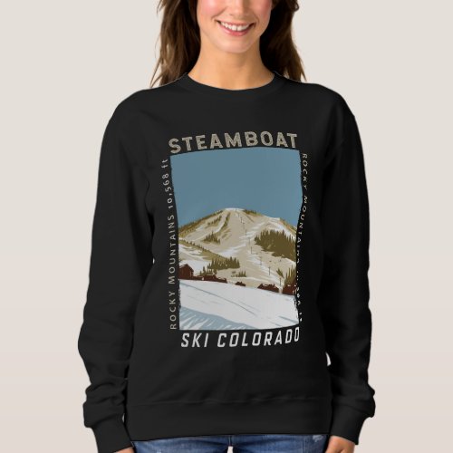 Steamboat Ski Area Winter Colorado Vintage Sweatshirt