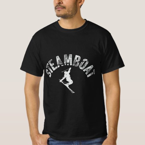 Steamboat Ski Colorado Vintage Skiing Cool Skier C T_Shirt