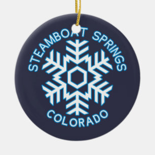Steamboat Springs, Colorado Ceramic Ornament