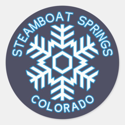 Steamboat Springs Colorado Classic Round Sticker