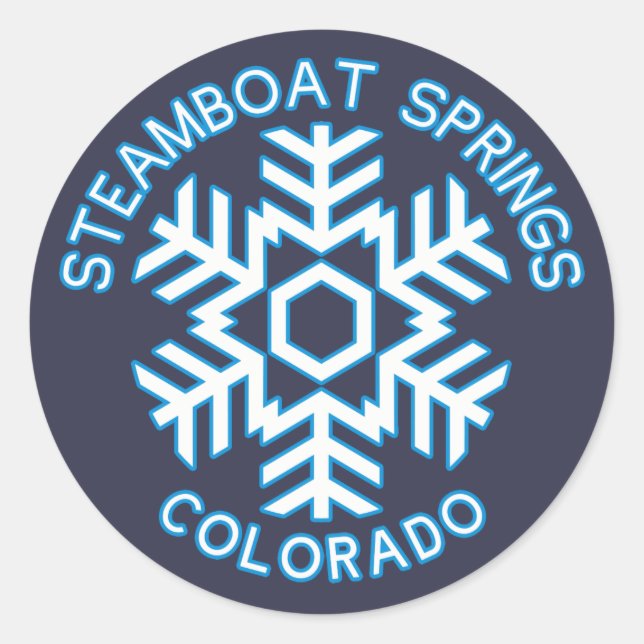 Steamboat Springs, Colorado Classic Round Sticker (Front)