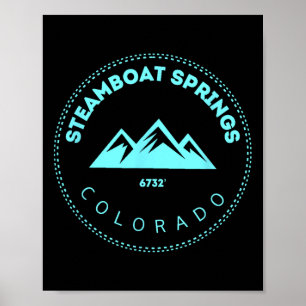 Steamboat Springs Colorado Elevated Co Mountain To Poster