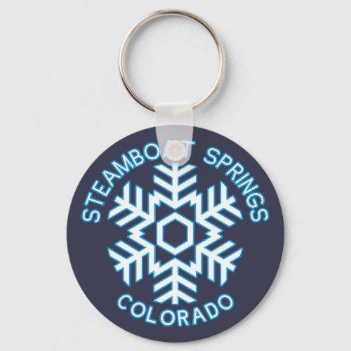 Steamboat Springs Colorado Keychain