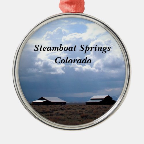 Steamboat Springs Colorado Metal Ornament