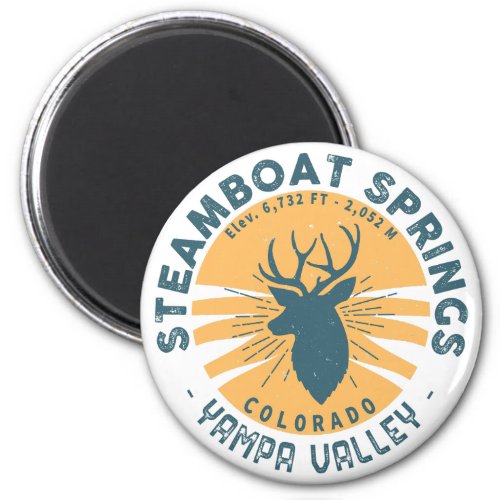 Steamboat Springs Colorado Mountain Camping Hiking Magnet