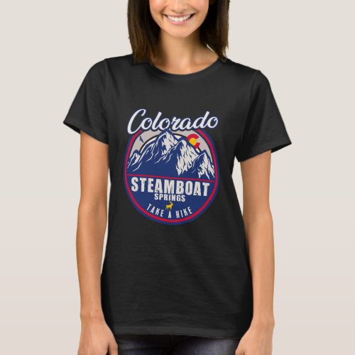 Steamboat Springs Colorado Mountain Camping Hiking T_Shirt