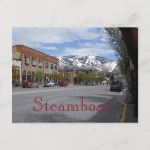 Steamboat Springs Colorado Postcard