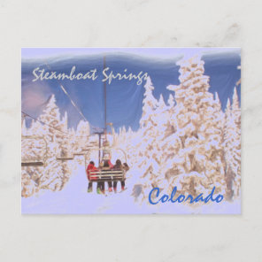 Steamboat Springs Colorado postcard