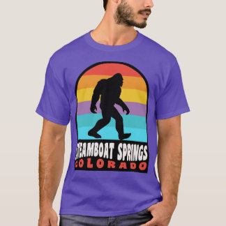 Steamboat Springs Colorado Retro Sunset T-Shirt