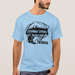 Steamboat Springs Colorado ski elevation tee