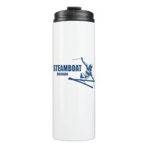 Steamboat Springs Colorado Skier Thermal Tumbler
