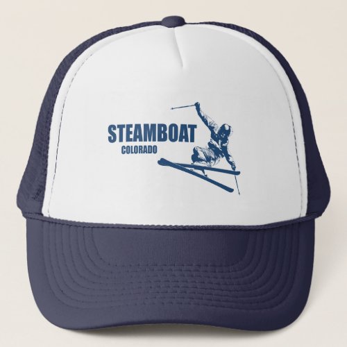 Steamboat Springs Colorado Skier Trucker Hat