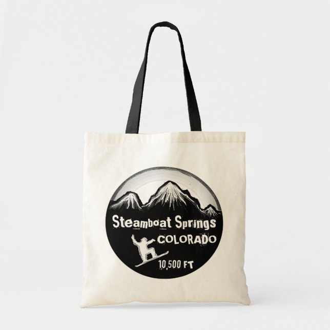 Steamboat Springs Colorado snowboard art bag (Front)