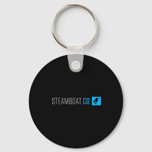 Steamboat Springs Colorado Snowboard Box Type  Keychain