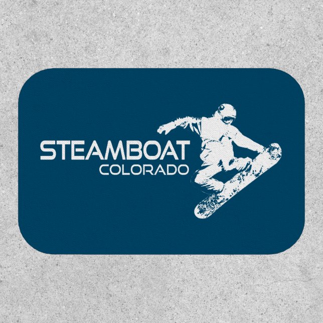 Steamboat Springs Colorado Snowboarder Patch (Front)