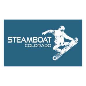 Steamboat Springs Colorado Snowboarder Rectangular Sticker